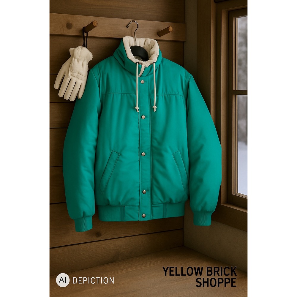 Fera Vintage Women's Ski Jacket Size 14 Teal Blue Retro 80s 90s Style‎